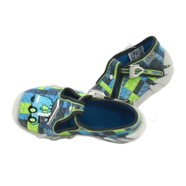 Scarpe per bambini Befado 110P368 blu grigio verde 5