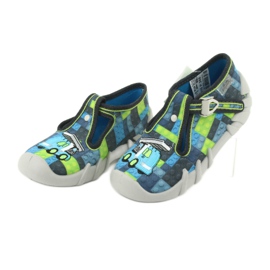 Scarpe per bambini Befado 110P368 blu grigio verde 3