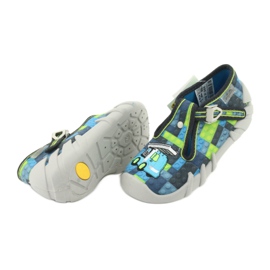 Scarpe per bambini Befado 110P368 blu grigio verde 4