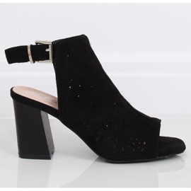 Décolleté nere open toe 3015 Black nero 2