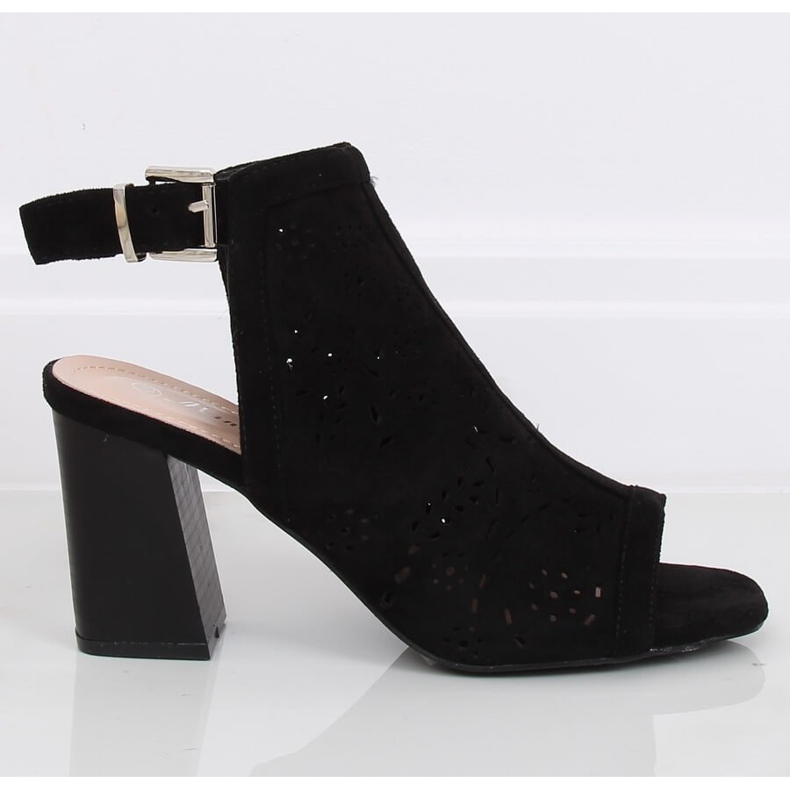 Décolleté nere open toe 3015 Black nero 2