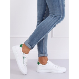 Sneakers da donna bianche BY-231 BIANCO/VERDE 1