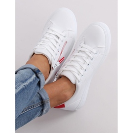 Sneakers da donna bianche BY-231 BIANCHE/ROSSE bianca 2