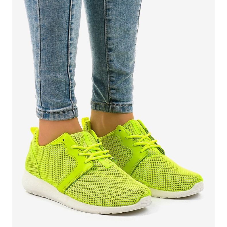 Scarpe sportive da donna verdi Z105 verde 1