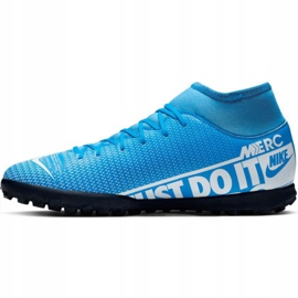 Nike Mercurial Superfly 7 Club M Tf AT7980 414 scarpe da calcio multicolore blu 2