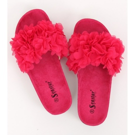 Flower power fucsia BG47P Pantofole fucsia rosa 1