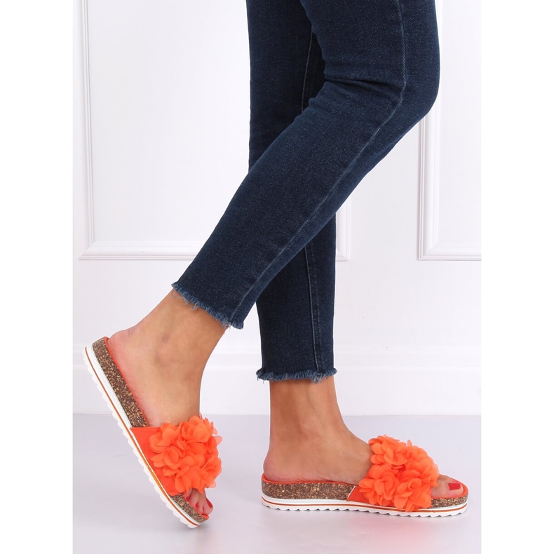 Flower power arancione BG47P Pantofole arancioni arancia 1