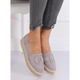 Espadrillas grigie da donna T341P Grigio 2