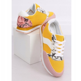 Scarpe sportive da donna BL203 Giallo multicolore 1