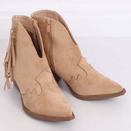 Stivali da cowboy beige da donna NC999 Beige 2