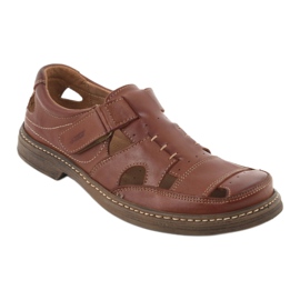 Scarpe estive con velcro, Naszbut 968, marrone 1