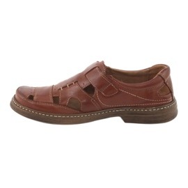Scarpe estive con velcro, Naszbut 968, marrone 2