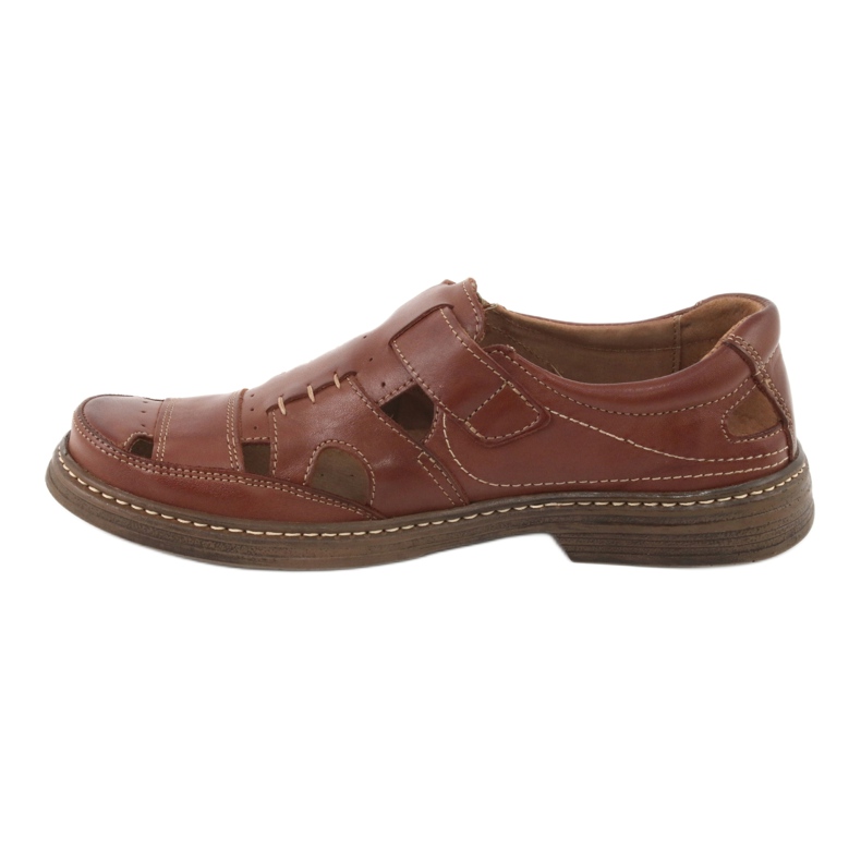 Scarpe estive con velcro, Naszbut 968, marrone 2