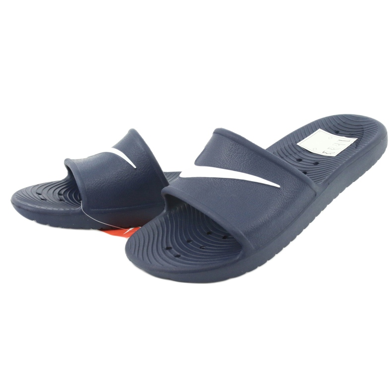 Nike Sportswear Kawa Doccia M bianco blu navy 2