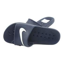 Nike Sportswear Kawa Doccia M bianca blu navy 4