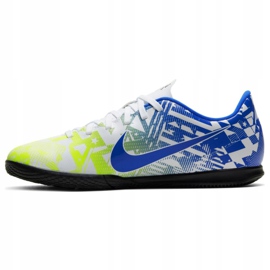 Nike Mercurial Vapor 13 Club Njr Ic Jr CV9352 104 scarpe da calcio bianco, blu multicolore 2