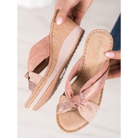 VINCEZA Sandali con Zeppa rosa 1