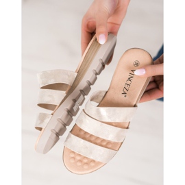 Pantofole VINCEZA dorate d'oro 1