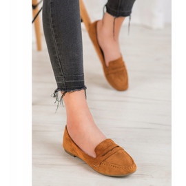 Anesia Paris Ballerine alla moda marrone 1