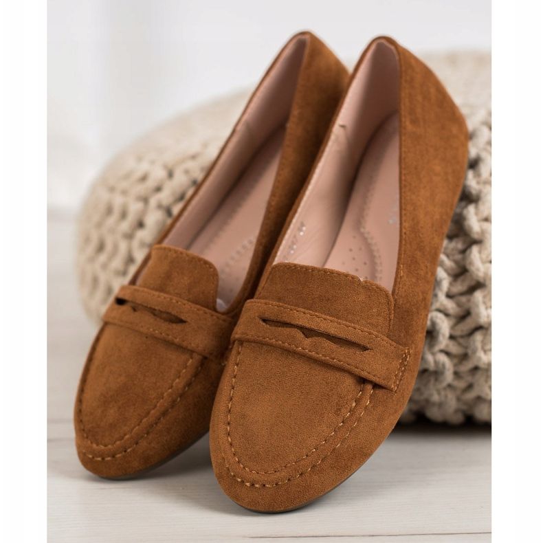 Anesia Paris Ballerine alla moda marrone 2