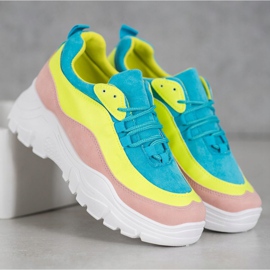 SHELOVET Scarpe da ginnastica colorate multicolore 1