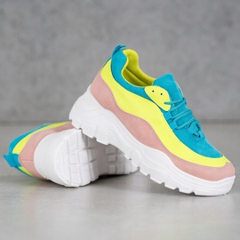 SHELOVET Scarpe da ginnastica colorate multicolore 2
