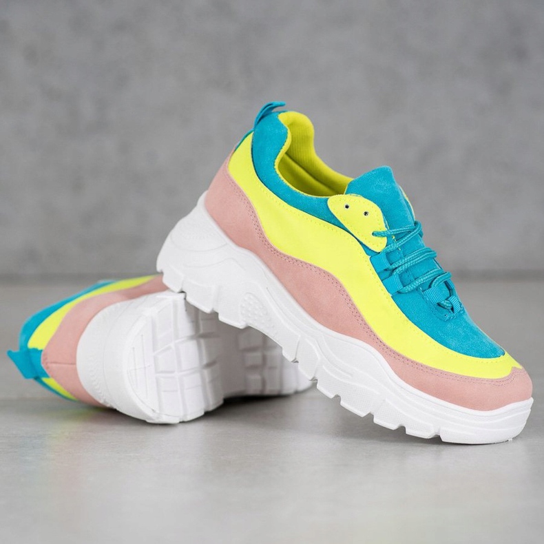 SHELOVET Scarpe da ginnastica colorate multicolore 2