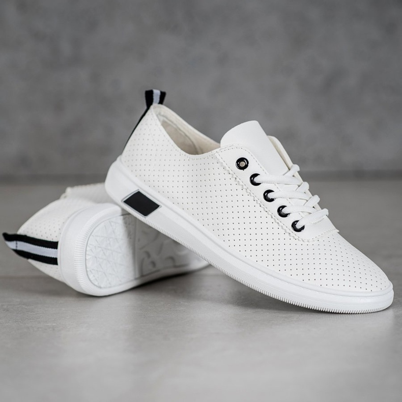 Bestelle Sneakers in ecopelle bianca 1