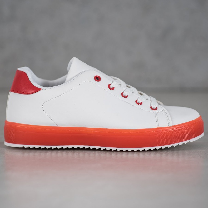 SHELOVET Scarpe Con Suola Colorata bianco 2