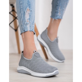 Diamantique Scarpe sportive slip-on grigio 1
