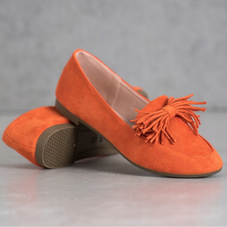 Nio Nio Mocassini con frange arancia 1