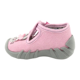 Scarpe per bambini Befado 110P374 rosa grigio 2