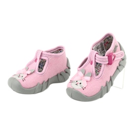 Scarpe per bambini Befado 110P374 rosa grigio 3