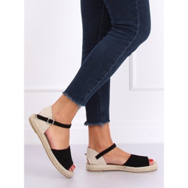 Nero BB28P Espadrillas nere marrone 1