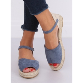BB28P Espadrillas taglio blu marrone 1