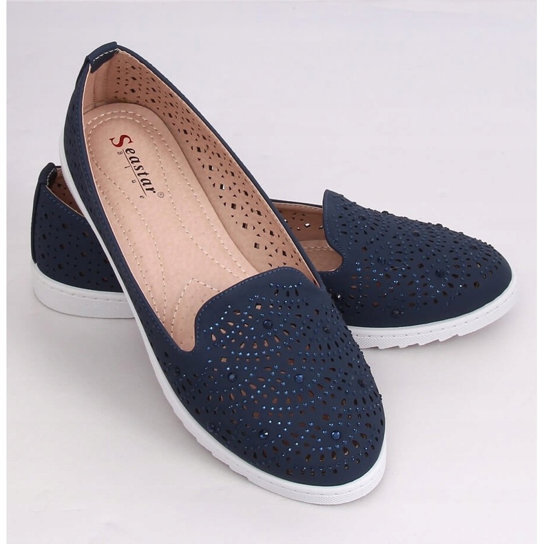 ZA05P Signori traforati blu blu navy 2