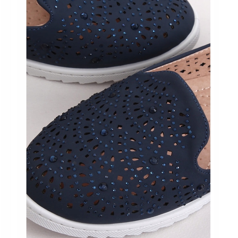 ZA05P Signori traforati blu blu navy 1