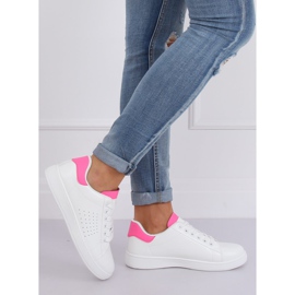 Sneakers da donna bianche e rosa LV101P Peach bianca 1
