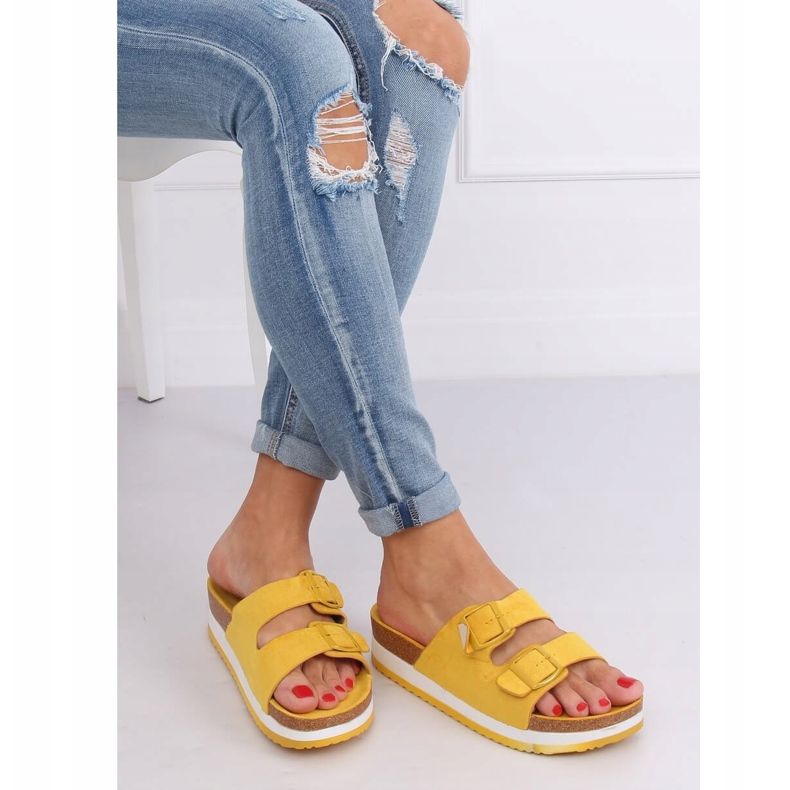 Pantofole scholki miele SS115P Giallo 1