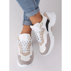 Scarpe sportive da donna JD02P Bianco Beige nero viola rosa 2