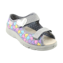 Scarpe per bambini Befado 869Y135 viola rosa grigio multicolore 2