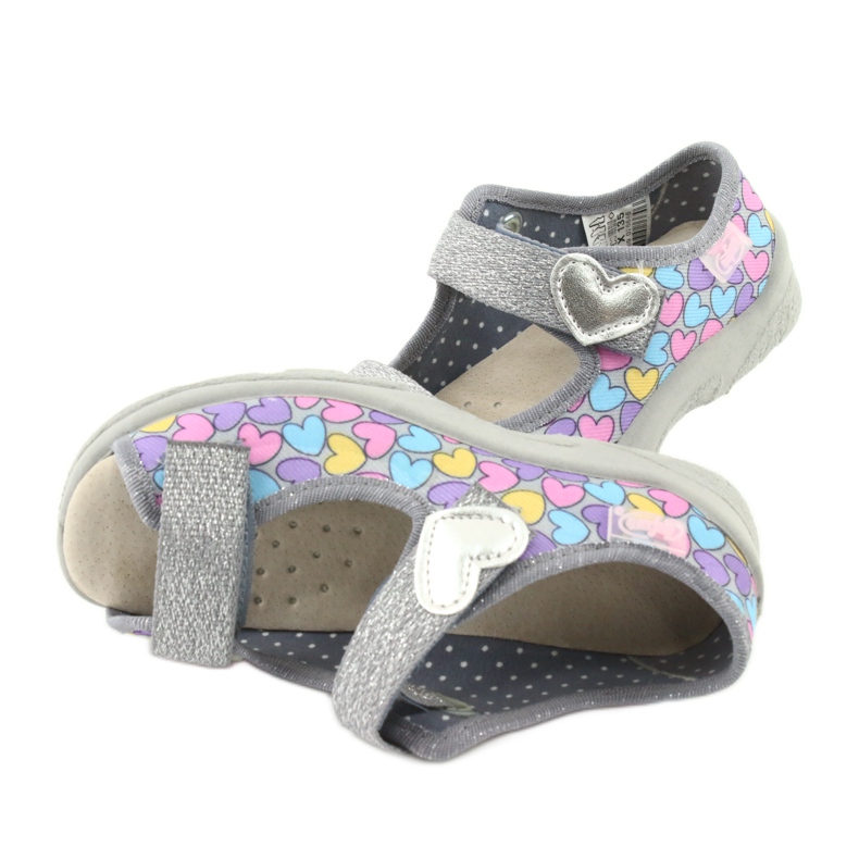 Scarpe per bambini Befado 869X135 viola blu rosa grigio 3