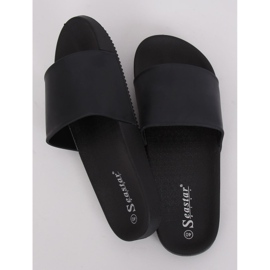 Pantofole nere da donna nere CK78P Black nero 2