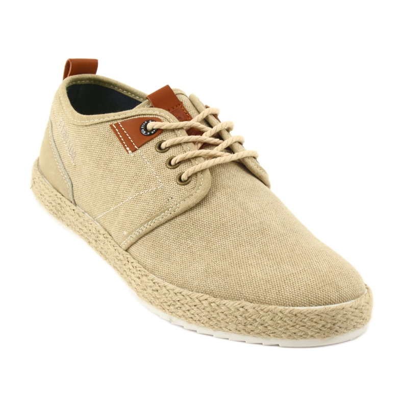 Espadrillas da uomo Big Star FF174153 pizzo marrone 1
