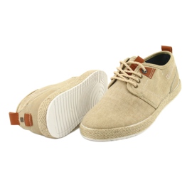 Espadrillas da uomo Big Star FF174153 pizzo marrone 4