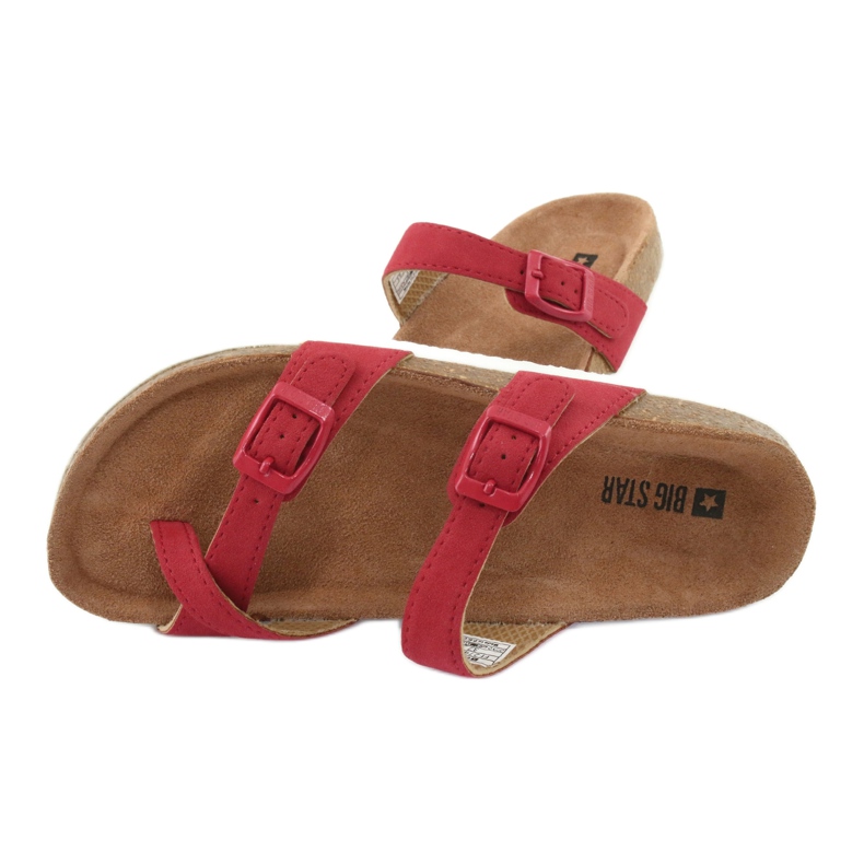 Infradito profilate Big Star 274638 rosso 4