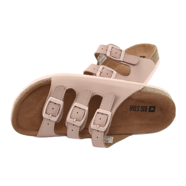 Ciabatte profilate Big Star 274627 multicolore rosa 4