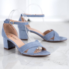 Seastar Eleganti sandali in pelle scamosciata blu 1