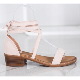 Sandali allacciati marrone 2