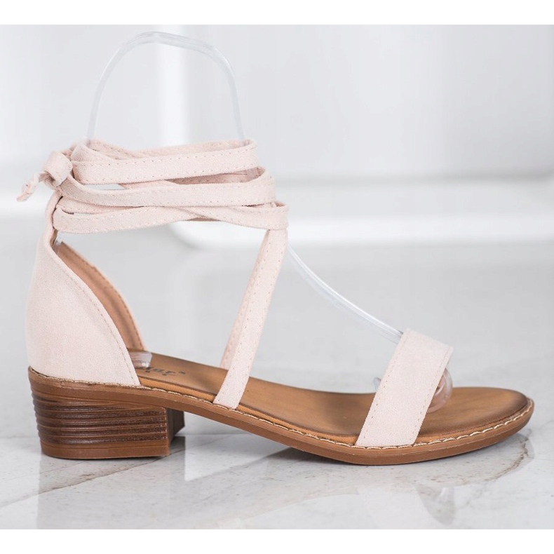 Sandali allacciati marrone 2